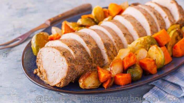 Serve your pork tenderloin with some veggies and enjoy