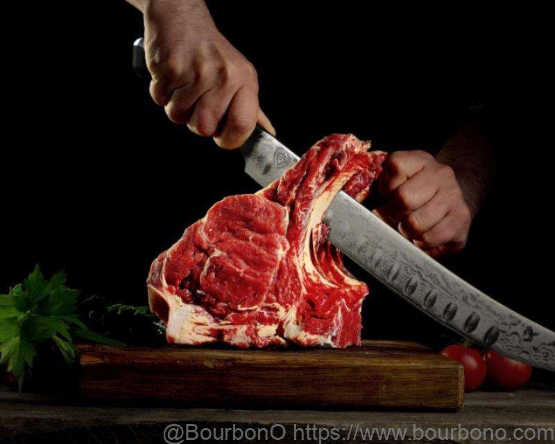 DALSTRONG Butcher & Breaking Knife helps you slice through different kind of steaks