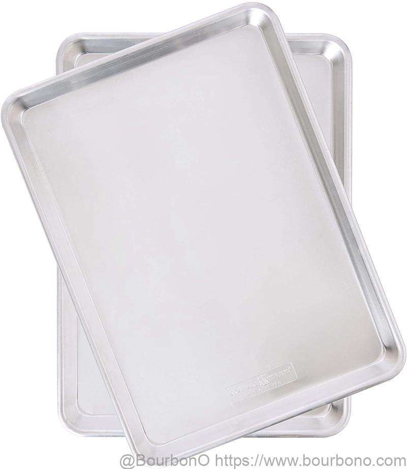 Nordic Ware baking sheets are highly conductive as they’re made entirely out of pure aluminum