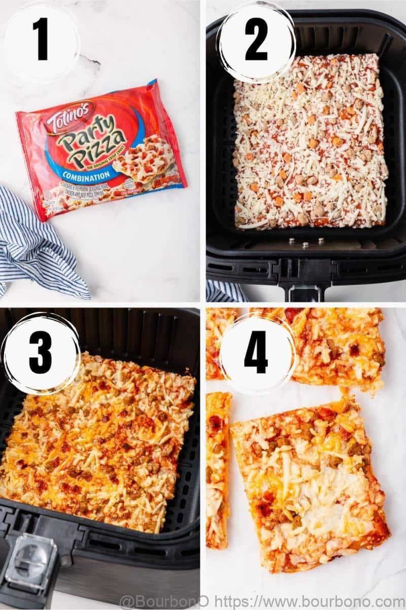 Step-by-step instructions on how to cook Totinos Pizza Air Fryer